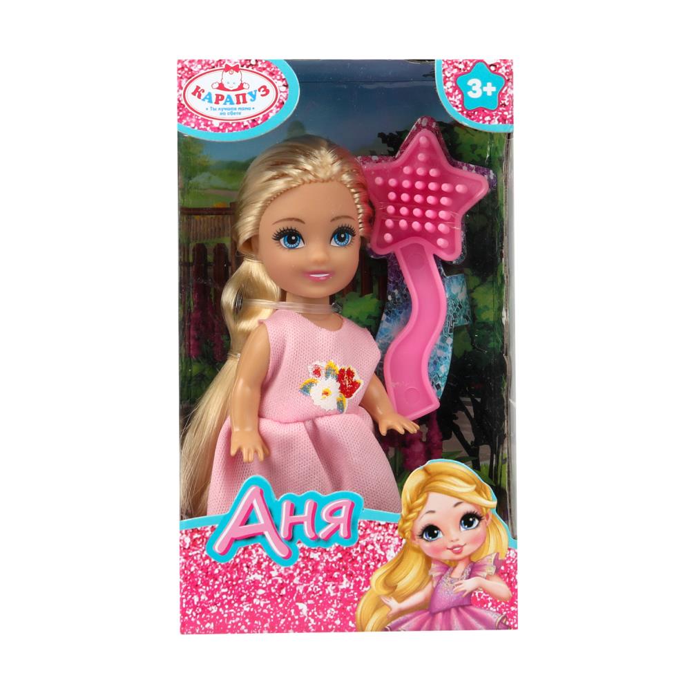 Кукла Анечка, 12 см. аксесс. в наборе Карапуз ANNA-BF5-BB (120)