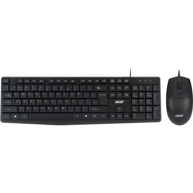 Набор клавиатура+мышь Acer OMW141 кл/мышь:черный USB (ZL.MCEEE.01M) 1864850