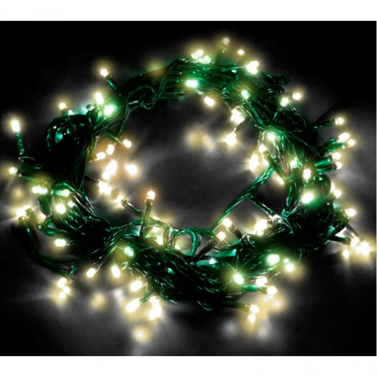 Электрогирлянда 100 LED ламп, размер 1000cм, теплый белый, 8 реж. арт.92818 Magic Time 2333441