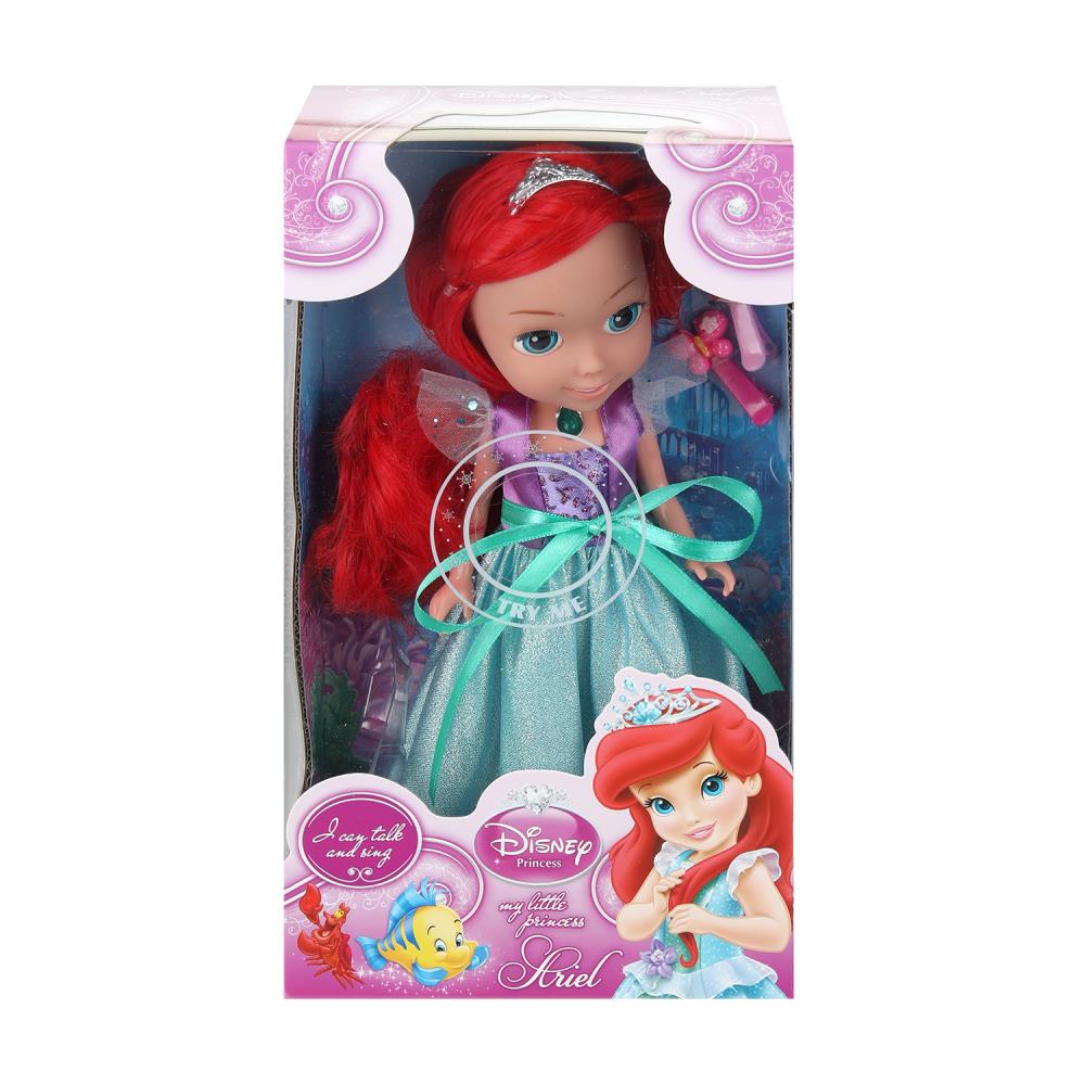 Кукла 25 см. звук, Ариэль, светится амулет, 2 предмета арт Y25DD-A-SOUND-25-RU