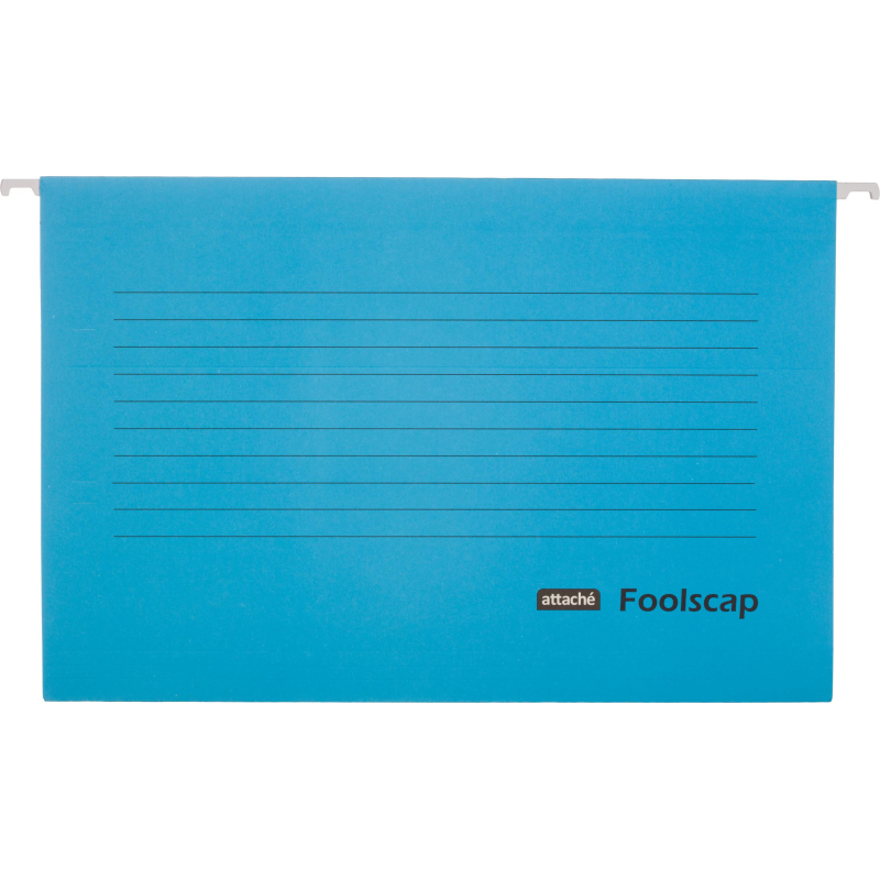 Папка подвесная Attache Foolscap, картон синий, до 200л. 5шт/уп 1554457
