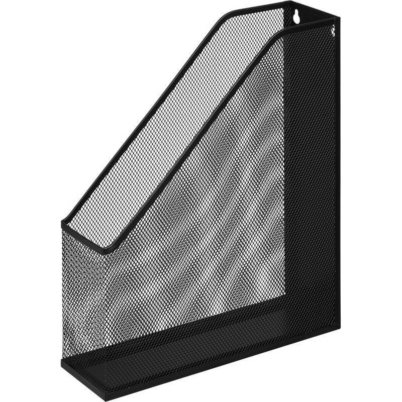 Вертикальный накопитель Attache для бумаг металл сетка, ширина 72мм чёрный 688769