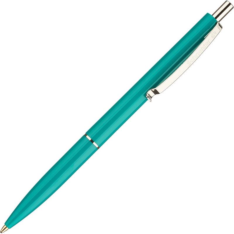 Ручка шариковая автоматическая Schneider K15 синяя (зеленый корпус, толщина линии 0.5 мм) 95427