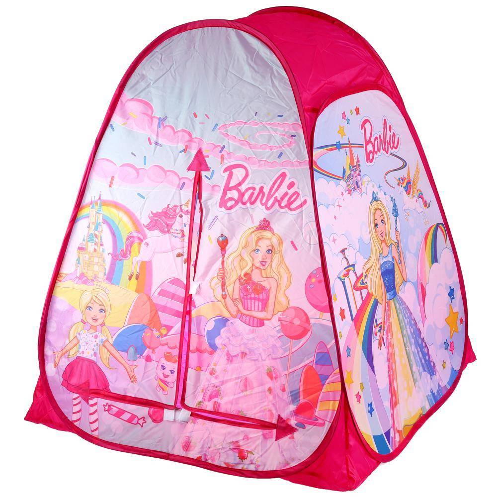 Палатка детская игровая "Барби" 81х90х81 см. Играем вместе GFA-BRB01-R