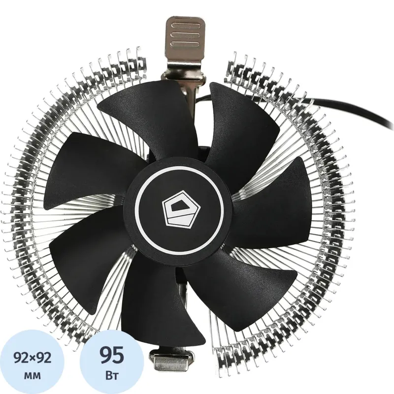 Кулер ID-Cooling DK-01T Soc-AM5/AM4/1151/1200/1700 черный 3-pin 24dB Al 95W 2134783