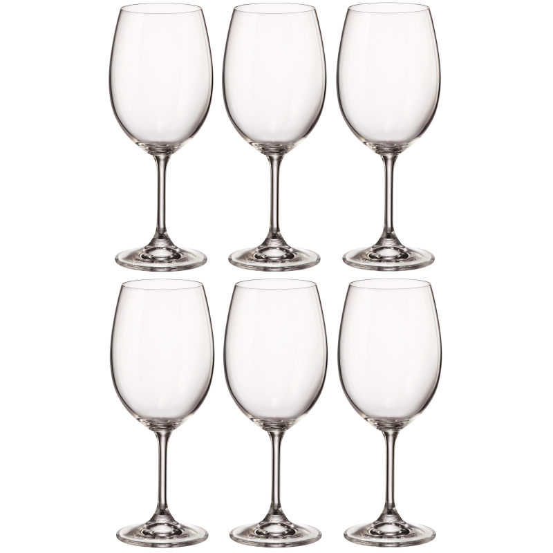 Набор бокалов для красного вина SYLVIA, 450 мл 6 шт Crystal Bohemia 1537445 91L/4S415/0/00000/450-662