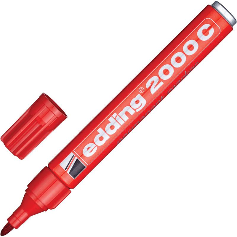 Маркер перманентный Edding E-2000C/2 красный (толщина линии 1.5-3 мм) 261317