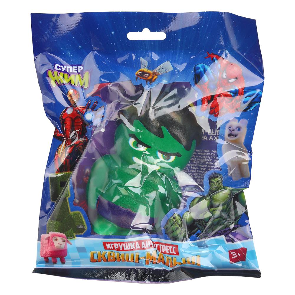 Игрушка - антистресс, сквиш малыш, супер герои, салатовый Играем Вместе JN-SFP02-HLK-RU