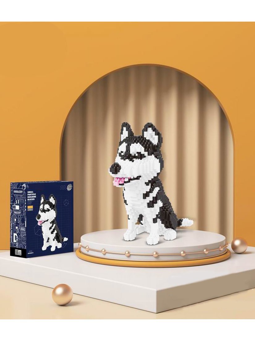 Конструктор Щенок хаски, 1900 дет. Наша Игрушка Y19617030