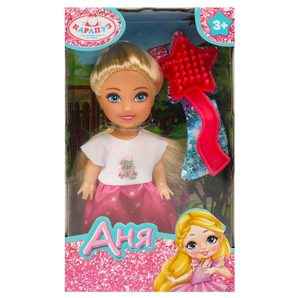 Кукла Аня, размером 12 см. Карапуз ANNA-C9-BB