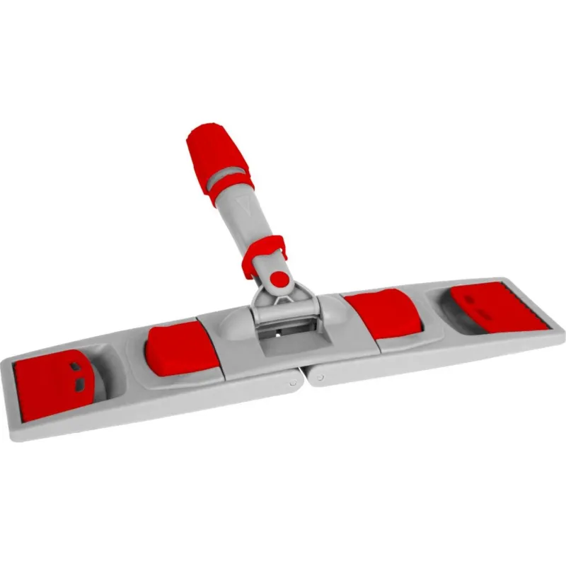 Держатель МОПа универс/зажимы, пластик LuscanProf 50х11см, серый/красный Luscan Professional 2098074 UMR50