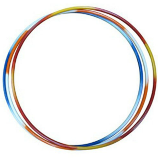 Хулахуп (обруч) гимнастический двухцветный 90 см ОСГ3 1 шт (цвет в асс) арт ОбручЦв.-2