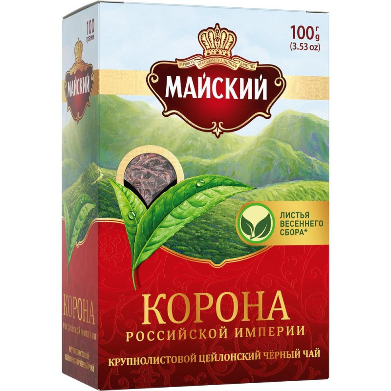 Чай Майский Корона Российской Империи (крупнолистовой) 100 гр, 13984 1024466