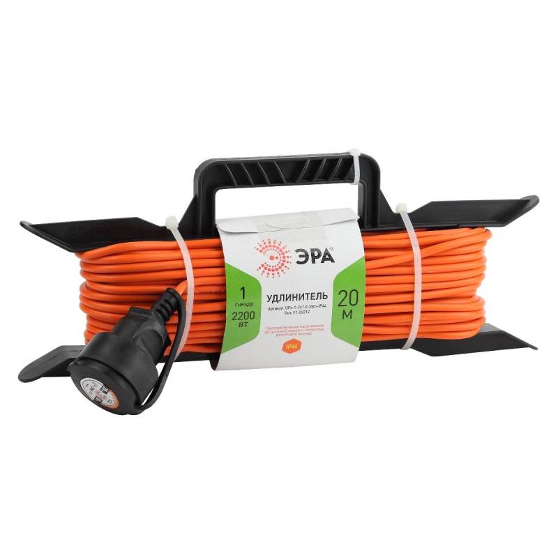 Удлинитель силовой ЭРА на рамке 1 розетка 20 м (Б0043040) 1277325