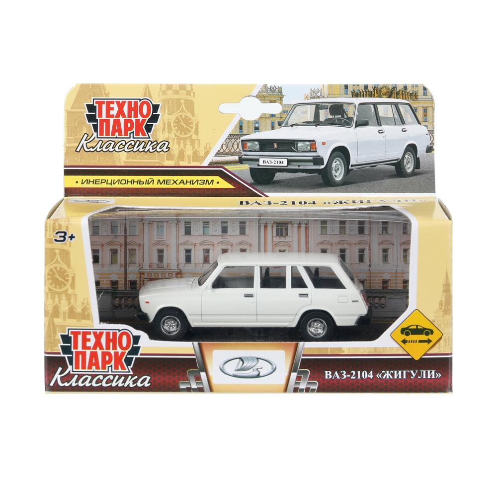 Машина металлическая Лада 2104, 10,5 см, белый, Технопарк 2104-11-WH