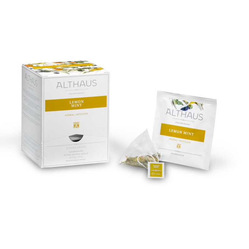 Чай Напиток травяной в пирамидках Althaus Lemon Mint, 15х2,75гр 1818872 TALTHL-L00147