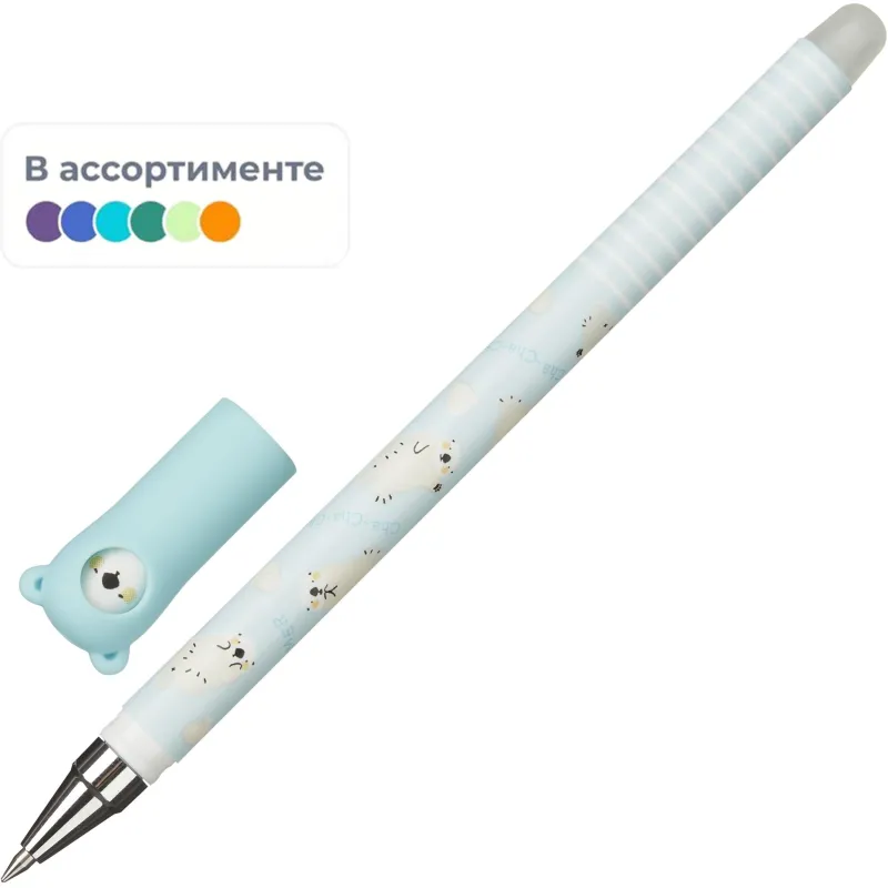Ручка гелевая M&G Summer Cha Cha Cha стираемая, 0,5мм,син,в асс AKPC5275 1913967