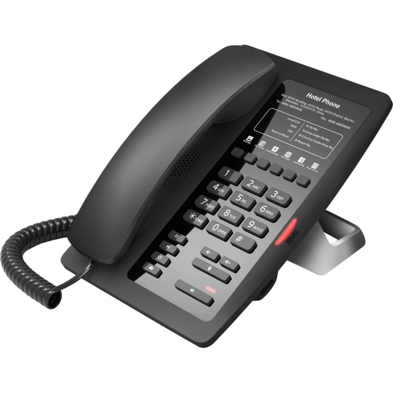 IP-телефон Fanvil H3 Black, 1 USB, 6 Soft keys, PoE, HD Voice, PSU 2036608