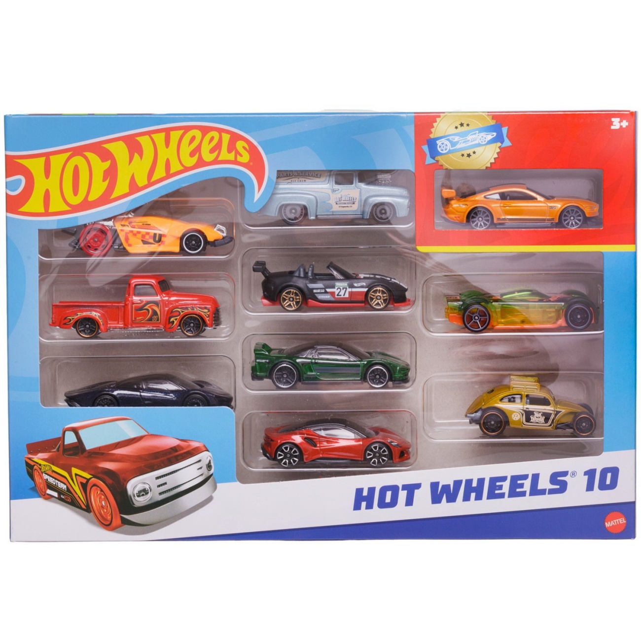 Набор машинок Mattel Hot Wheels Подарочный 10 машинок №24 54886/24