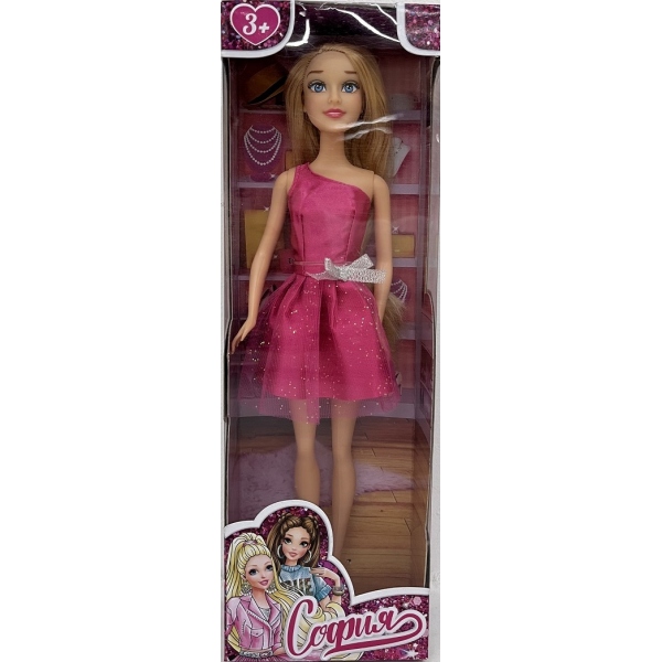 Кукла София, бесшарнирная, 29 см. Карапуз 66001-BF6-S-PP