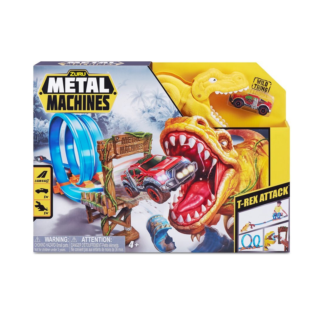 Игровой набор Zuru Metal Machines с машинкой, трек Динозавр ZURU 6702