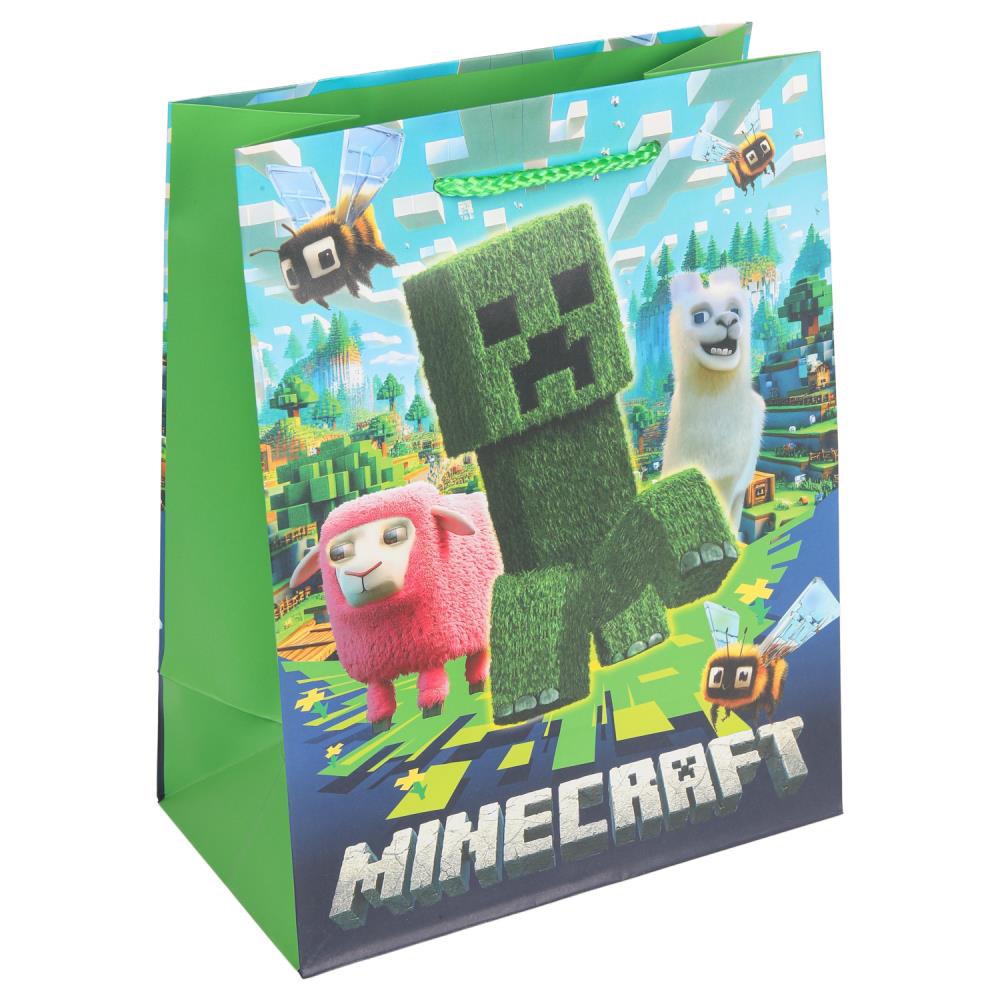 Пакет подарочный матовый М, "Пиксели", 140 гр/м Чудо праздник PM-130547-MN