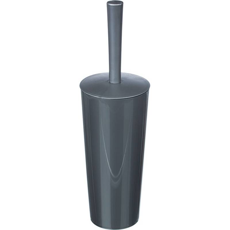 Ершик для унитаза закрытая колба пластик цвет - серый металлик Idea 330710 М 5017