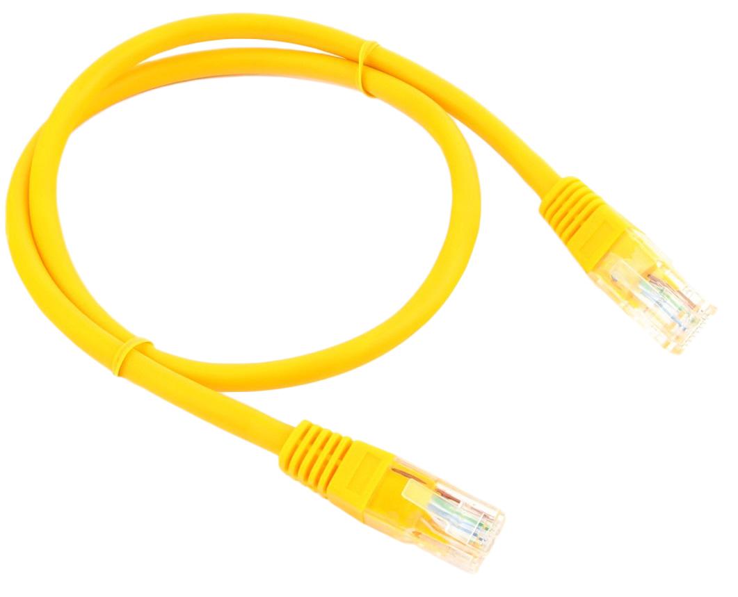 Патч-корд UTP Cablexpert PP10-0.25M/Y кат.5e, 0.25 м, литой (желтый) 1114318