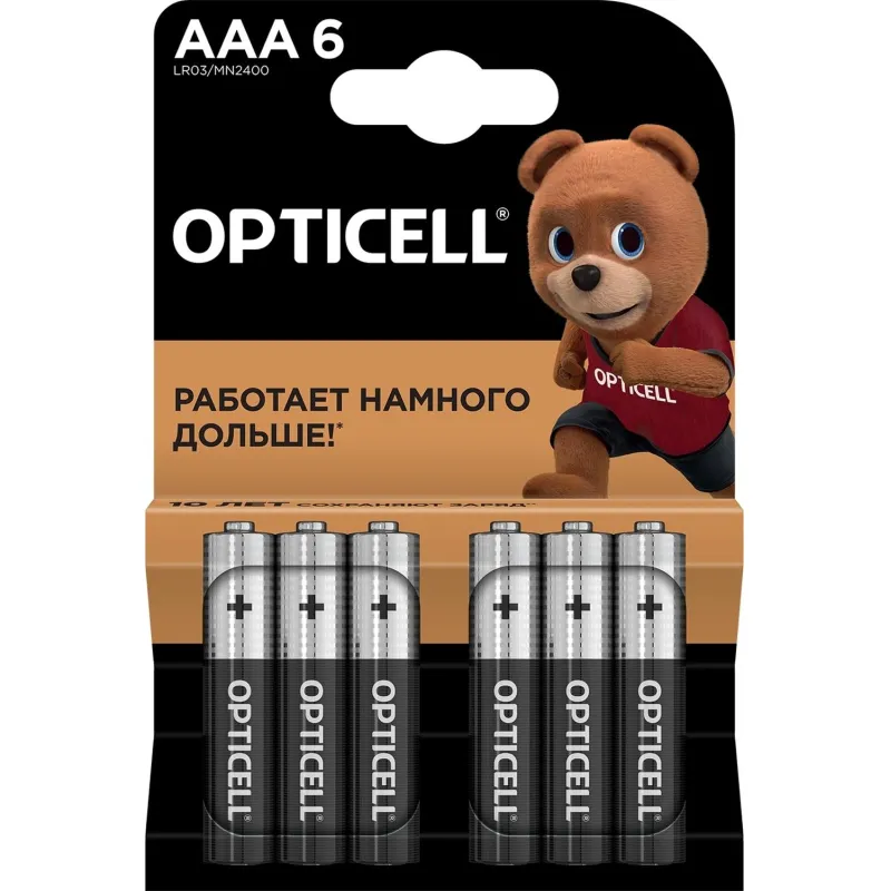 Батарейка OPTICELL Basic Батарейки AAA 6шт/уп 2057687 5051007