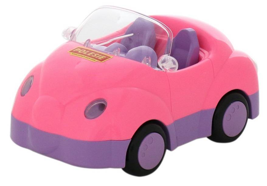 Автомобиль для кукол розовый "Улыбка" Полесье П-4816