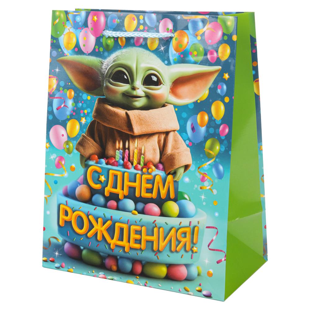 Пакет подарочный глянцевый М, "Воин звезд", 140 гр/м Чудо праздник PM-130519-SW