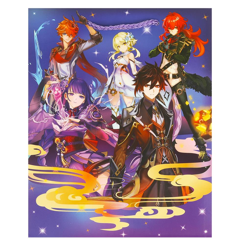 Пакет подарочный матовый размером m, 18х23х10 см. Чудо праздник PM-104848-GNSH2