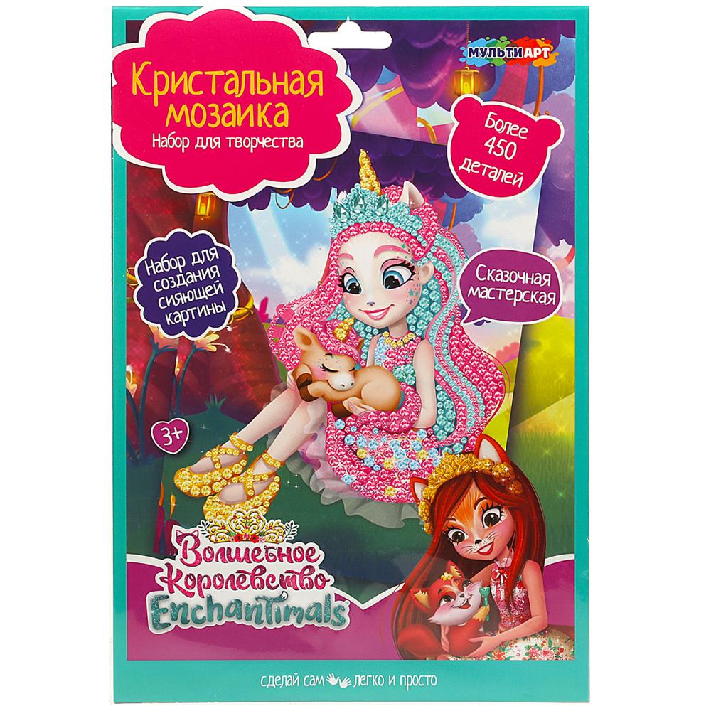 Кристальная мозаика Энчантималс, 17х23 см. MultiArt CRYS-ENC