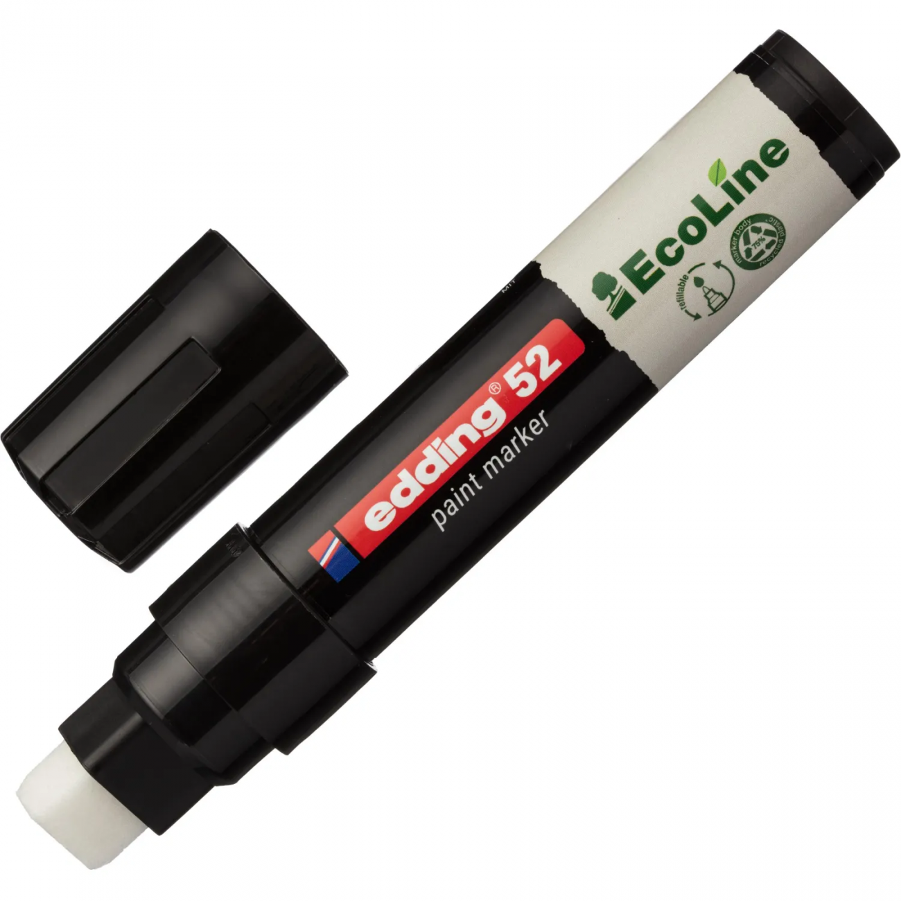 Маркер лаковый E-52 на водной основе, чёрный, 4-15 мм Edding 2251191 4-52-001