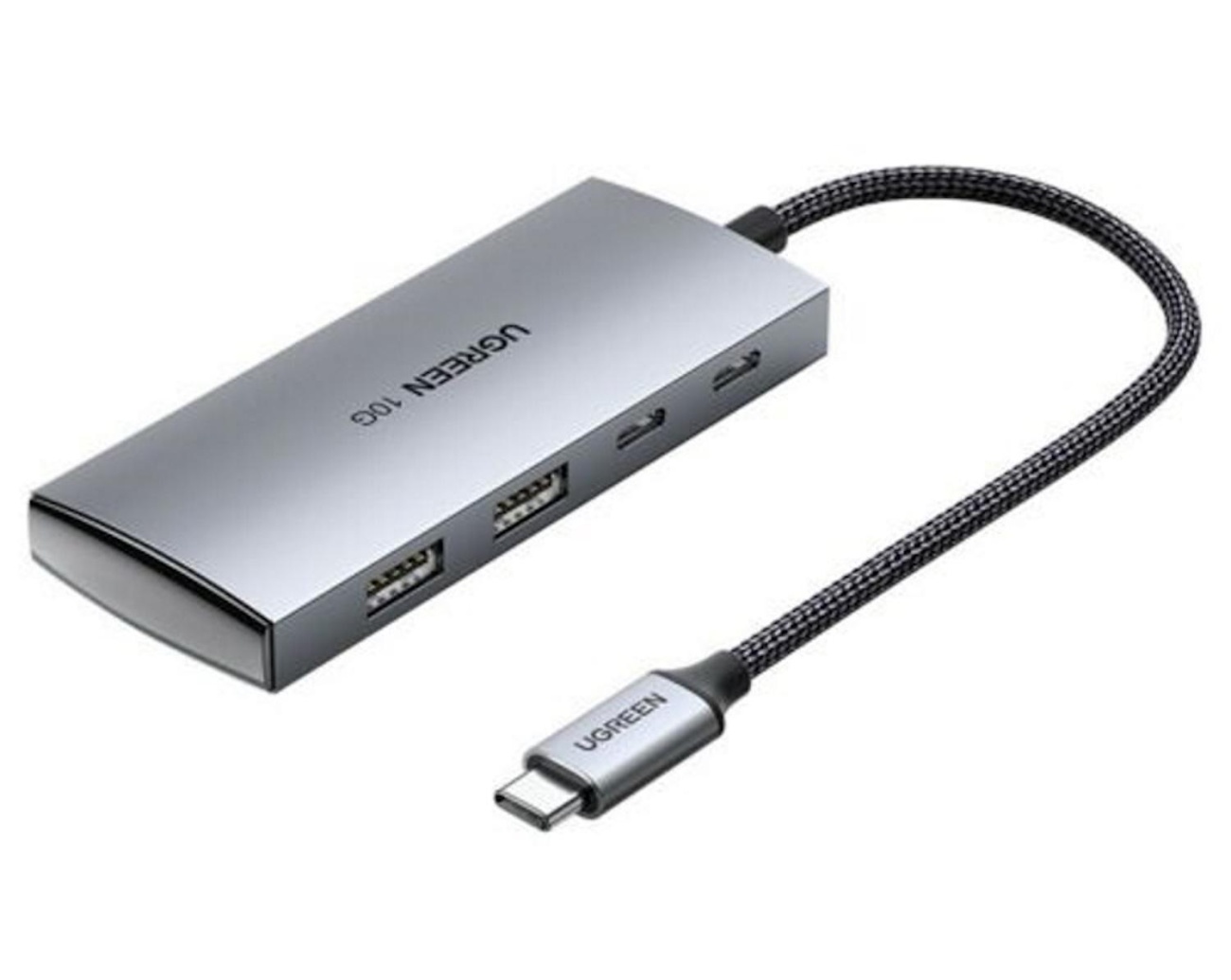 Разветвитель USB Ugreen CM480 4 в 1. 2 х USB C 3.1. 2 х USB A 3.1 (30758) 1918252