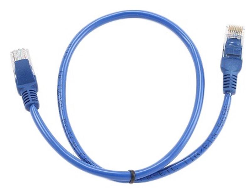 Патч-корд UTP Cablexpert PP12-0.5M/B кат.5e, 0.5м, синий 1124716