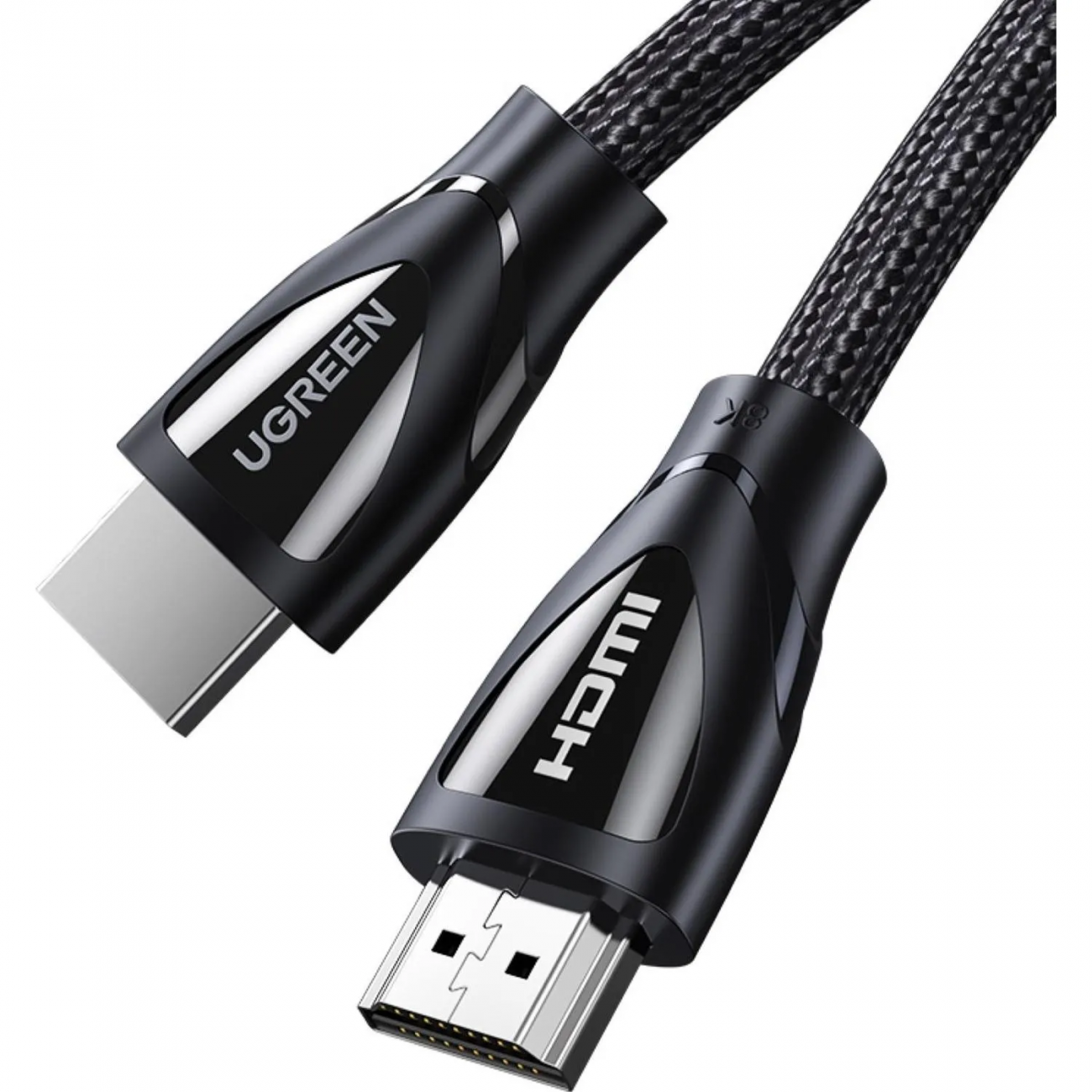 Кабель UGREEN HD140 (80404) HDMI 2.1 Male to Male 8K Braided Cable.3м.черн 2162386