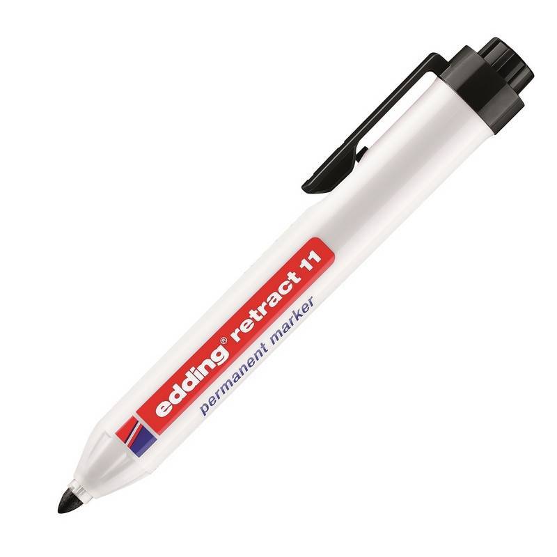 Маркер перманентный Edding E-11/1 черный (толщина линии 1,5-3 мм) 1153873