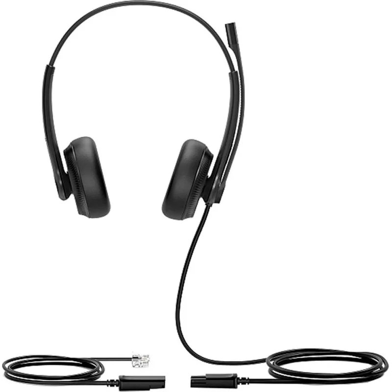 Гарнитура головная Yealink YHS34 Dual Дуо, Проводная, HD звук, QD, RJ9, шт 1437816
