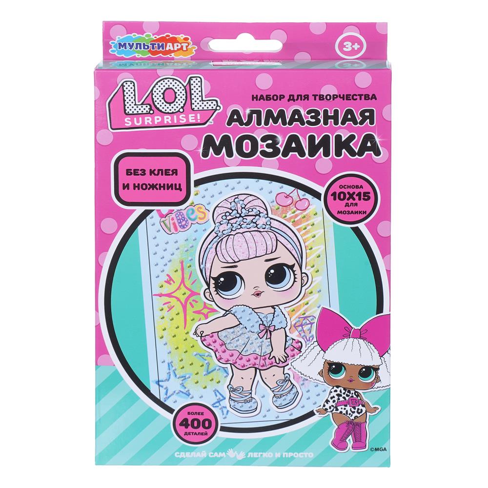 Алмазная мозаика "Лол", 10х15 см. МультиАрт AM10X15-128617-LOL