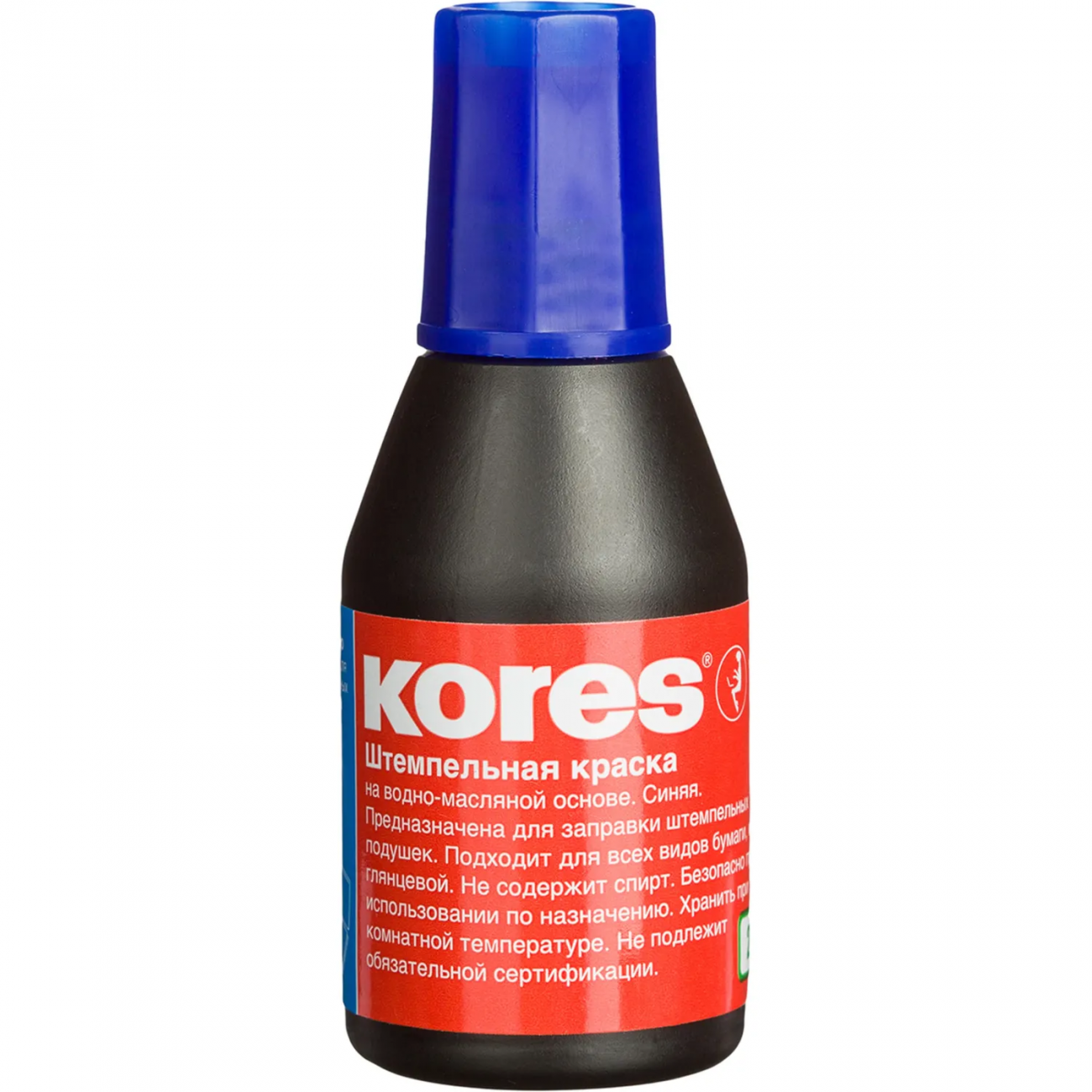 Краска штемпельная KORES синяя 71308 ев/эт 2375877