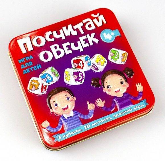 Настольная игра "Посчитай овечек" (жестяная коробка) Десятое Королевство 03554
