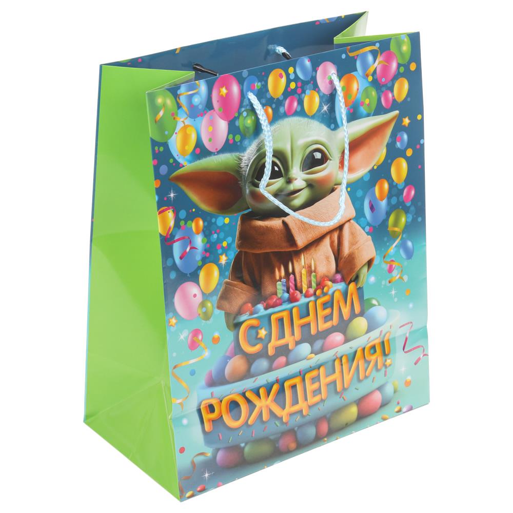 Пакет подарочный глянцевый L "Воин звезд", 140 гр/м Чудо праздник PL-130521-SW