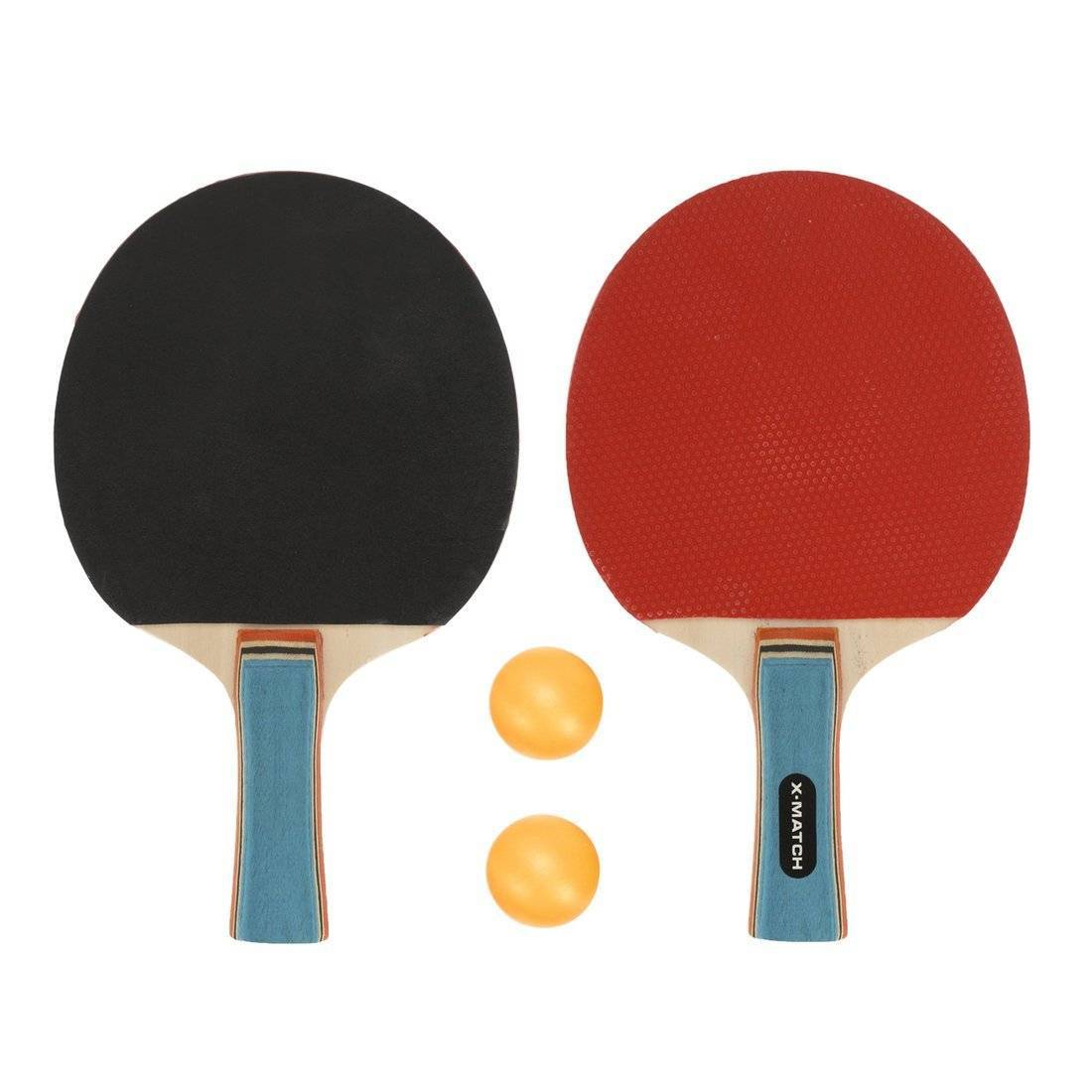 Набор для настольного тенниса, комплектность: 2 ракетки 8 мм. 2 шарика X-Match 636271