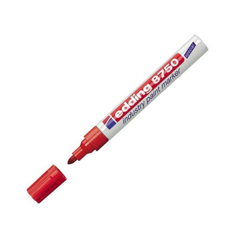 Маркер промышленный Edding E-8750/2 для жирных и пыльных поверхностей красный (2-4 мм) 87765