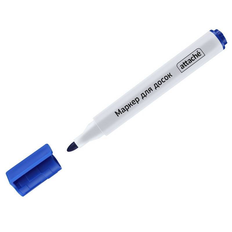 Маркер для досок Attache Accent синий (толщина линии 1-5 мм) 1083386