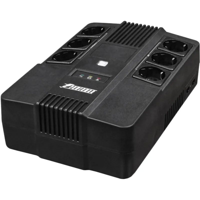 ИБП Powerman Brick 800, линейно-интеракт, 800ВА/480Вт, 3+3 EURO, RJ45/RJ11 1640177
