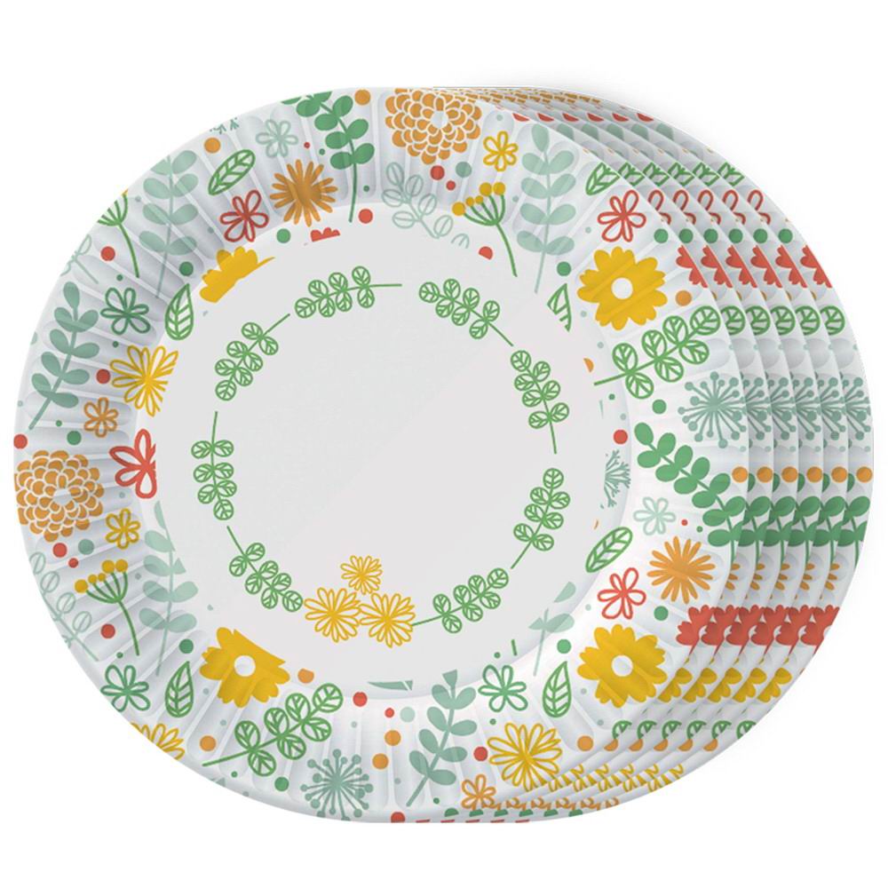 Тарелки ND Play Желтые цветы, 6 шт d=180 мм 303016