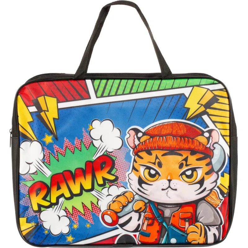 Папка школьника А4 с ручками ПШ-11, МОДНЫЙ ТИГРЕНОК 2328264