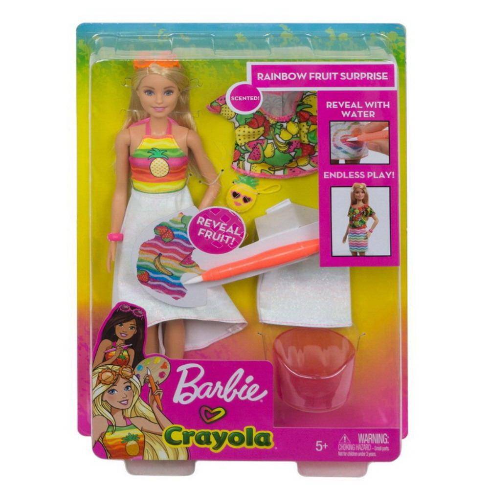 Кукла Crayola "Фруктовый сюрприз" 2 вида в асс. Mattel Barbie GBK17